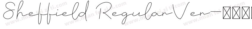 Sheffield RegularVer字体转换